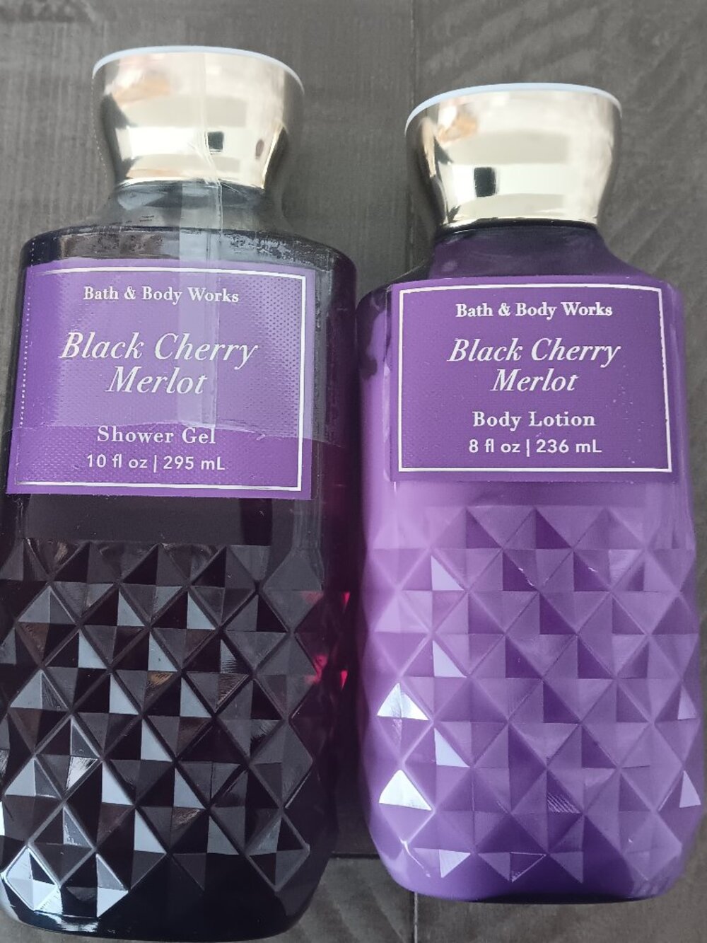 Bath & Body Works Black Cherry Merlot Shower Gel & Body Lotion Set